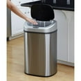 Nine Stars Automatic TouchFree Motion Sensor Trash Can, Stainless