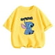 thumbnail image 4 of Conjunto de camiseta para niños, camiseta de dibujos animados de Disney Lilo Stitch, camiseta de manga linda de Stitch, camiseta gráfica Y2k, traje de camión para niñas y niños, 4 of 5
