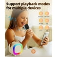 thumbnail image 4 of Mini Karaoke Machine Speaker for Kids Adults, Portable Bluetooth with 1 or 2 Wireless Microphones, Children's Day Birthday Gift Ideas for Toys for Teens Boys and Girls Aged 4, 5, 6, 7, 8, 9, 10, 12+, 4 of 17