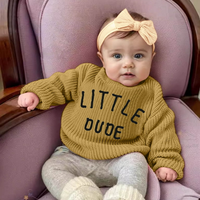 Ketyyh-chn99 Toddler Baby Girl Boy Knit Sweater Newborn Baby Girl