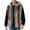 A1-Brown, variant on BiZtdJrK Gray Mens Hooded Faux Fur Vest Coat Casual Sleeveless Open Front Cardigans Outerwear Fashion Fall Winter Jacket, L