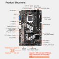 thumbnail image 2 of B250S 11x USB 3.0 a PCIe X16 DDR4 DIMM RAM LGA1151 ETH Miner Placa base, 2 of 9