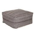 thumbnail image 4 of Stone Gray and Brown Pouf, 4 of 5