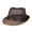Coffee, variant on Mesh Sun Hat for Men Women Fedoras Cowboy Race Day Panama Jazz Hats Summer Beach Short Brimmed Mesh Straw Fedora