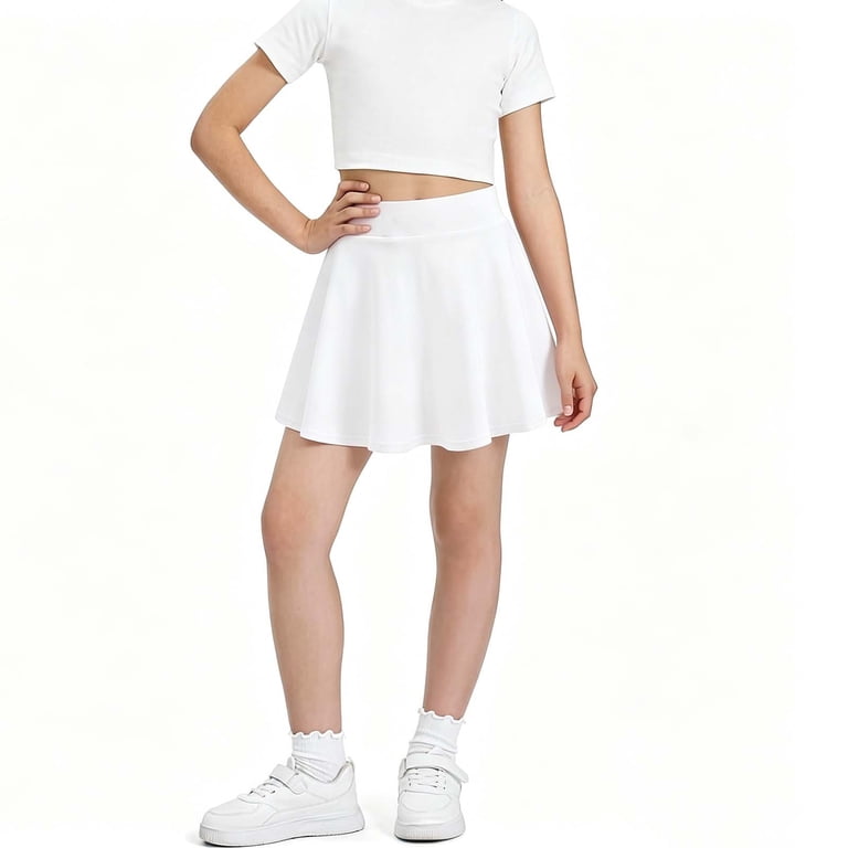 white skater skirt dress Women's Premium White Satin Hip Pleated Skater Dress