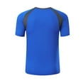 thumbnail image 5 of Rswnyirn Men's UPF 50+ Short-Sleeve Swim Shirt UV Sun Protection Rash Guard Shirt Blue XXL, 5 of 7
