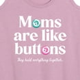 thumbnail image 3 of Instant Message - Mom's are Like Buttons - Women's Racerback Tank Top, 3 of 6