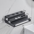 thumbnail image 4 of Estante de Almacenamiento de Accesorios de Rizador Macarena Estante Montado en la Pared Negro, 4 of 8