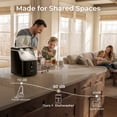 thumbnail image 2 of Goosiay Nugget Ice Maker Countertop, 33lbs Per Day Portable Ice Machine with Soft Chewable Pellet Ice, Stainless Steel, Black, 2 of 10