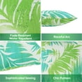 thumbnail image 3 of 2 Pack Outdoor Throw Pillows, Waterproof & Fade-Resistant Patio Cushions for Garden, Porch, Poolside Furniture - Soft & Comfortable Decorative Pillow Covers (18x18 Inch, green ), 3 of 5