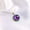 Rose, variant on Natural Amethyst Emerald Pendant, 14K Solid Yellow Gold, February May Birthstone