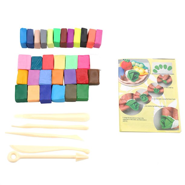 LYUMO Polymer Clay Tool Set 32 Color Oven Bake with 5 Sculpting Tools