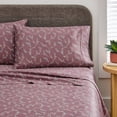 thumbnail image 3 of Better Homes & Gardens 4-Piece 300 Thread Count Lysia Floral Violet Gem Cotton Sateen Bed Sheet Set, Queen, 3 of 5