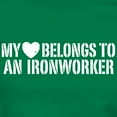 thumbnail image 3 of CafePress - My Heart Belongs To An Ironworker Women's Dark T S - Women's Traditional Fit Dark T-Shirt, 3 of 4