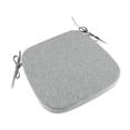thumbnail image 2 of Cojín para silla de comedor, funda de lino extraíble y lavable, multiusos. Gris claro, 2 of 8