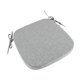 thumbnail image 2 of Cojín de sillas Cojín multipropósito Multipropósito Almohadilla sin deslizamiento de la almohadilla de lino lavable para el sofá doméstico Decoración Gris claro, 2 of 8