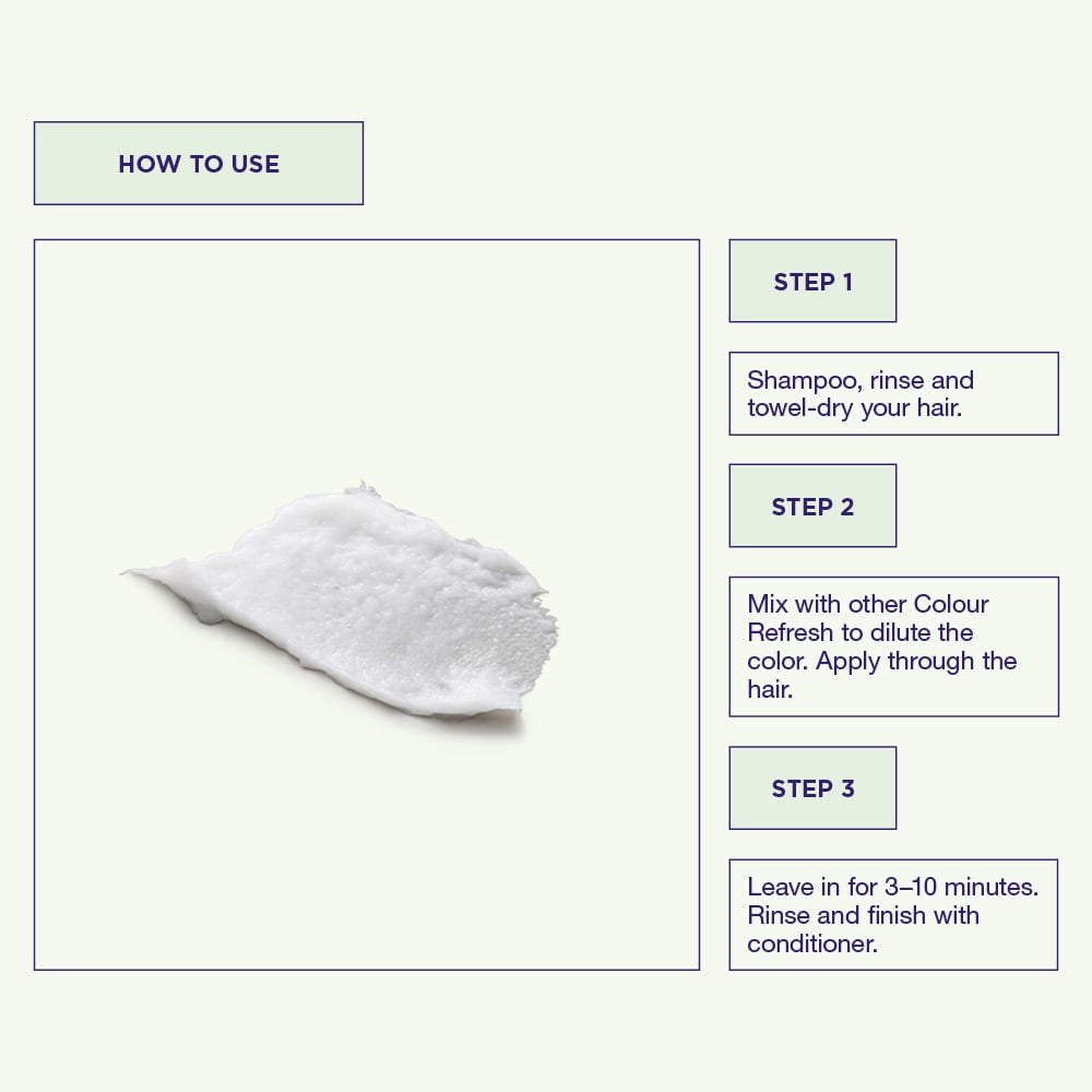 Maria Nila Colour Refresh, White Mix 10.1 Fl Oz, Non-pigment Hair Mask, Brings out Pastel Colours when mixed other colours, 100% Vegan & Sulfate/Paraben free