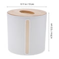 thumbnail image 2 of 1 Pce Boîte de Rangement Ronde pour Papier en Rouleau Support de Papier en Rouleau Étui Support de Papier, 2 of 8