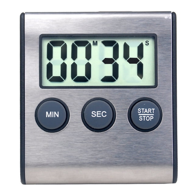 Temporizador de cuenta atrás magnético portátil, mini temporizador de cocina digital Temporizador de cuenta atrás magnético Reloj despertador Temporizador de cocina digital Artesanía excepcional