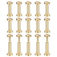 thumbnail image 1 of 30 Paquete de tornillos Chicago de latón, remaches de clavo de poste de 12x6mm para manualidades en cuero, 1 of 6