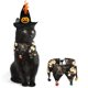 thumbnail image 2 of Disfraz de Halloween para gato, Collar de bufanda para fiesta de perros y mascotas con campanas, accesorio para fiesta de perro, 2 of 5