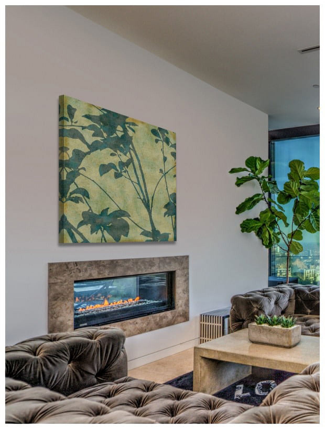 "Green Fall" Painting Print on Wrapped Canvas