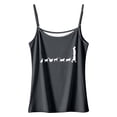 thumbnail image 4 of WEIWEN Cat Control Ladies Tank Tops for Women Adjustable Spaghetti Strap Tank Top Summer Sleeveless Cami Shirts Workout Camisoles tx02-Dark Gray, XXL, 4 of 4