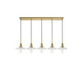 thumbnail image 3 of Modern Living Room Kitchen Bedroom Waltz 5 Light Brass Pendant, 3 of 7