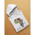 thumbnail image 3 of Colorful Political African Map Hoodie Men -Image by Shutterstock, Male XX-Large, 3 of 4
