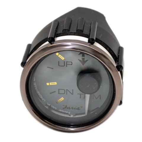 Faria Boat Trim Gauge GP7503A | BRP OMC Gray 2 Inch