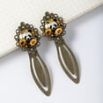 thumbnail image 4 of Panda sunflowers Vintage Copper-Colored Lace Bookmarks - Set of 2 Stainless Steel Book Accessories for Readers and Book Lovers, 4 of 5
