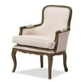 thumbnail image 1 of Baxton Studio Napoleon Fauteuil d'Appoint Traditionnel Français, Cendre, 1 of 9