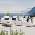 thumbnail image 4 of Modway Saybrook Outdoor Patio Upholstered 4-Piece Sectional Sofa in Gray, 4 of 4