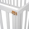 thumbnail image 6 of Twin Size Wood Floor Bed Frame with Fence and Door, 6 of 13