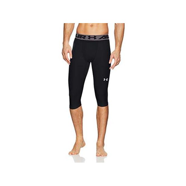 Under Armour - Under Armour Men's Baseline knee Tights, Black, Black (001)/White, Size XX-Large
