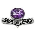 thumbnail image 3 of Natural African Amethyst 925 Sterling Silver Ring s.7 Jewelry DGR1121_C_7 R-1046, 3 of 7