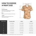 thumbnail image 4 of Honeii Funny Sushi Print Women's Classic V-Neck T-Shirt,Womens Fashion Tops,Stylish Everyday Top for Women, Casual Summer Spring Outfits Clothes-Medium, 4 of 5