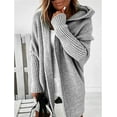thumbnail image 2 of 1pcs hooded knitwear--gray, 2 of 5