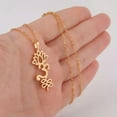 thumbnail image 4 of RSAMD Vintage Unalome Necklace OM Sanskrit Symbol Lotus Hinduism Amulet Jewelry-F steel color, 4 of 9