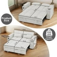 thumbnail image 4 of ZIVACATE 3 in 1 Convertible Sleeper Sofa Bed Couch 65'' Pull Out Futon Loveseat Chaise Lounge with 360 Degree Swivel Side Table For Living Room Office, 4 of 7