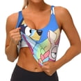 thumbnail image 4 of Lsque Bluey Printed Women'S Sports Bra, Compression, Moisture Wicking, High-Impact Sports Bra For Women,Supportive sports bra-X-Large, 4 of 9