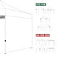 thumbnail image 5 of Panel lateral para toldo COOSHADE Instant SunWall 10x10 azul, paquete de 1, 5 of 6