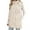 Beige, variant on Women's Diamond Quilted Puffer Vest Long Sleeve Hooded Button Down Coat With Pockets Outdoor Winter Wear XXL Size Beige