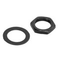 thumbnail image 4 of Kit de rondelles d'écrou pour connecteur de douille d'instrument, fixations pour guitare électrique et basse, filetage femelle M9, noir, 4 of 4