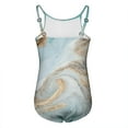 thumbnail image 4 of ehulabi Gray and Gold Marble Children's One-piece Swimsuits S, 4 of 4