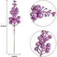 thumbnail image 5 of DearHouse 16 Pack Christmas Glitter Berries Stems, 7.8Inch Artificial Christmas Picks for Christmas Tree Ornaments, DIY Xmas Wreath, Crafts, Holiday and Home Decor (Light Purple), 5 of 7