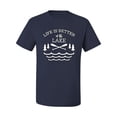 thumbnail image 2 of Wild Bobby, Life Is Better At The Lake, Men Graphic Tee, Navy, 5X-Large, 2 of 4