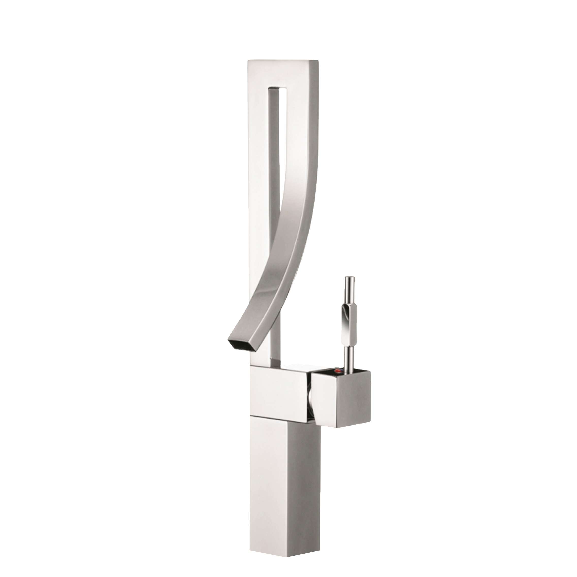 Stylish Ht 17 ½" Polished Chrome Single Handle Vessel Bathroom Faucet B-101C
