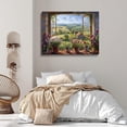 thumbnail image 4 of English Villa Garden Window View Country & Flower Art Natural Wall art Printed window Room Wall Art Large Wall art Living Room Wall Decoration Home decor 11x14 poster Unframed, 4 of 6