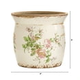 thumbnail image 2 of 8in. Tuscan Ceramic Floral Print Planter, 2 of 7